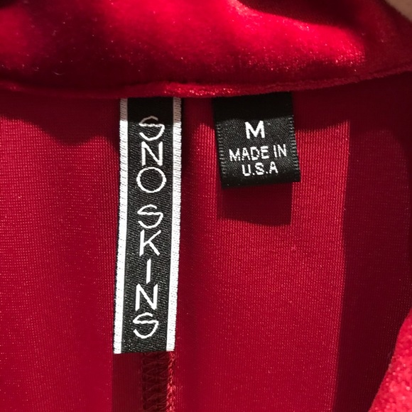 NWT Womans Red Velvet Blazer -by Sno Skins, Size M - Picture 7 of 11